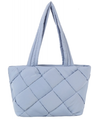 Puffy Woven Nylon Shopper JYE0510 DENIM BLUE